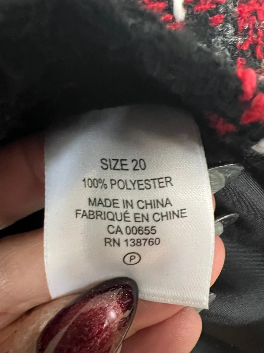 Penningtons Red and Black Plaid Mini Skirt - Picture 2 of 4